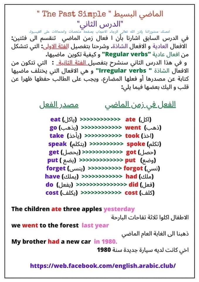 موارد المعلم|شرح رائع لمعظم الأزمنة في اللغة الانجليزية بالتفصيل